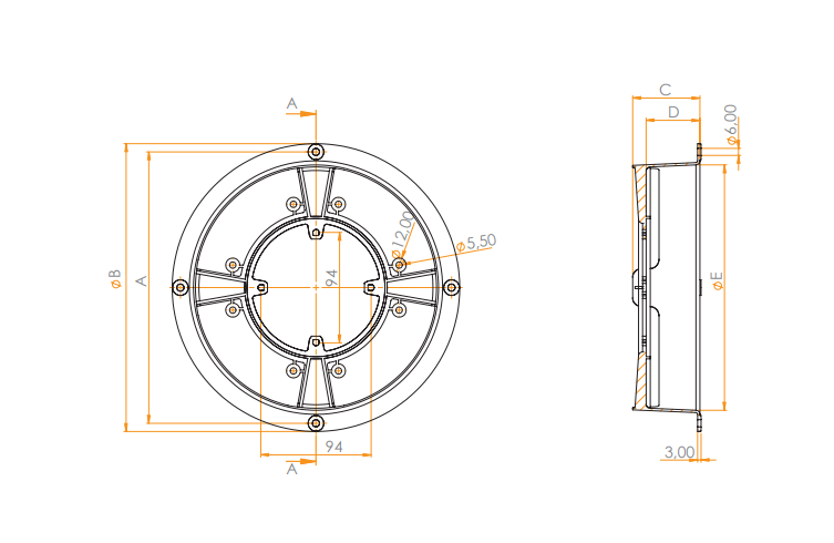 Suporte Para Micromotor 1/40 8" Cinza (50263)