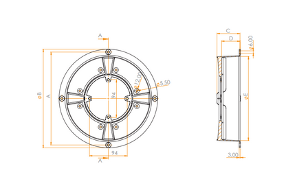 Suporte Para Micromotor 1/40 8" Cinza (50263)