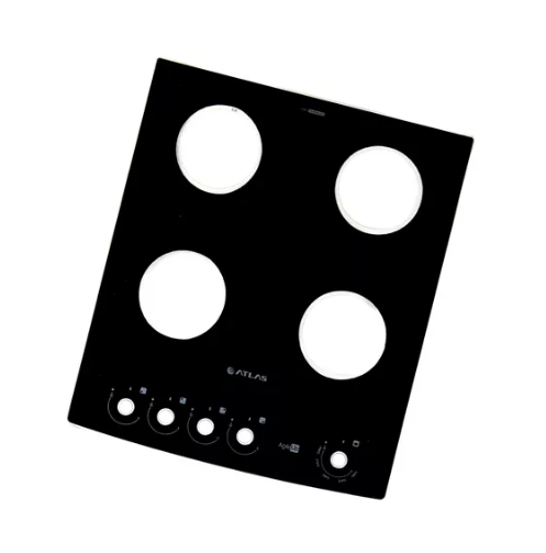 Mesa De Vidro Fogão Agile Glass (Preto e Branco) (45010245)