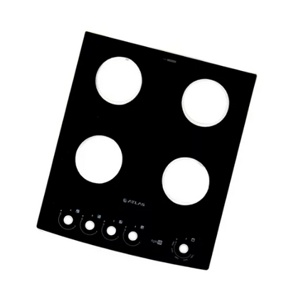 Mesa De Vidro Fogão Agile Glass (Preto e Branco) (45010245)