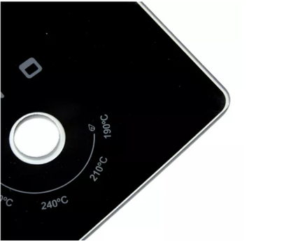 Mesa De Vidro Fogão Agile Glass (Preto e Branco) (45010245)