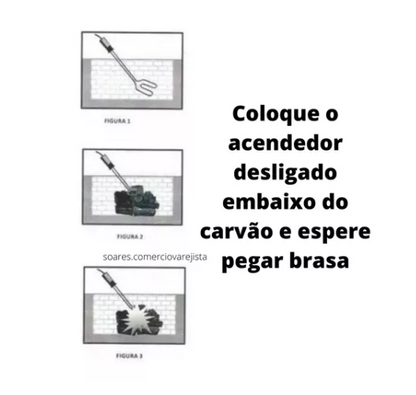 Acendedor Elétrico Para Churrasqueira Á Carvão